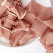 Little Corella - Frayed Silk Ribbon