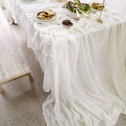 Alabaster - Textured Cotton Tablecloth