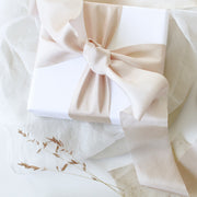 Chai Latte - Unfrayed Silk Ribbon