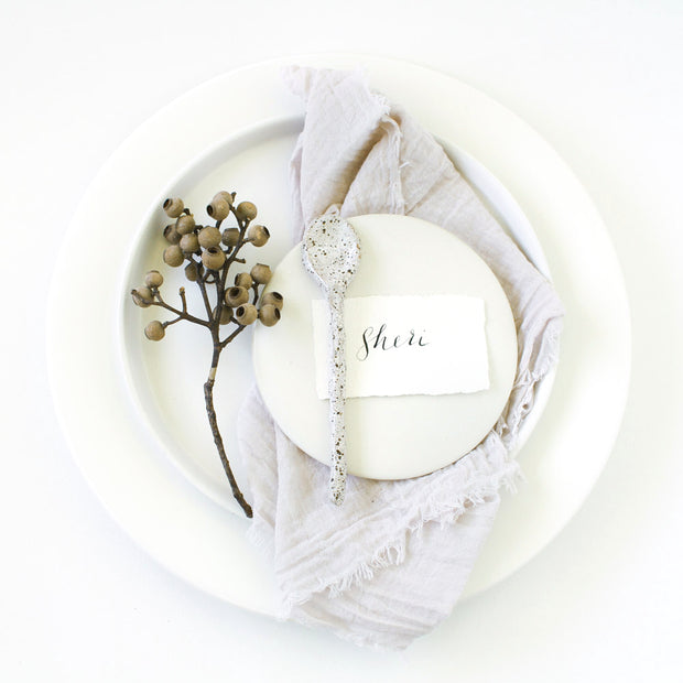 Textured Cotton Napkins - Pearl Oyster