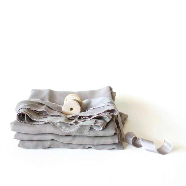 Grey Fantail - Silk Styling Fabric