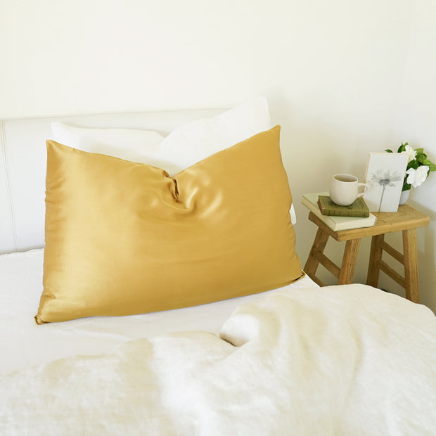 Old Gold - Silk Pillowcase
