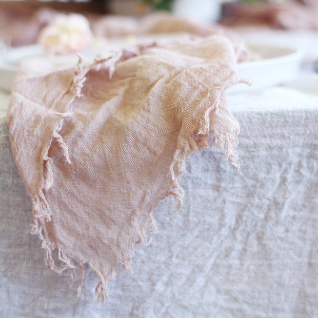 Textured Cotton Napkins - Venetian Rose